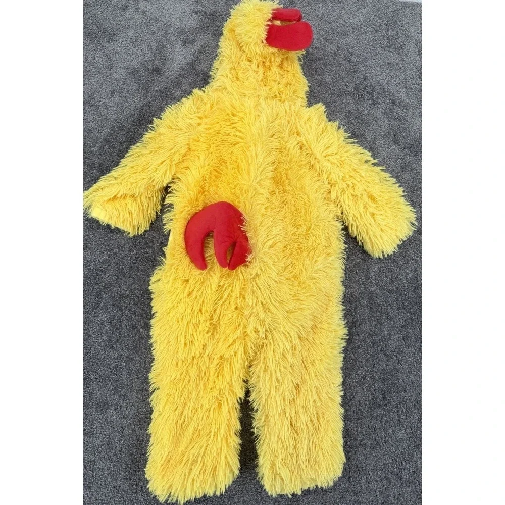 NWOT Target Hyde & Eek Toddler Chicken Costume Plush Hooded Jumpsuit 18-24 M